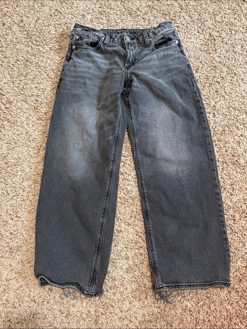 American Eagle Curvy Stovepipe Black Jeans Womens size 6